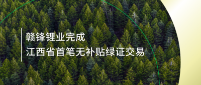 提升绿电占比，尊龙凯时人生就是搏锂业完成江西省内首笔无津贴绿证生意营业